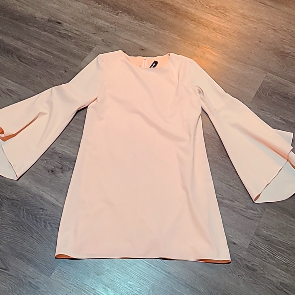 Design Lab light pink dress with bell sleeves